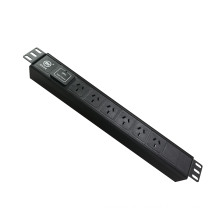 Private custom Australian type cabinet PDU 1.5U 6 Ways surge protector power distribution unit